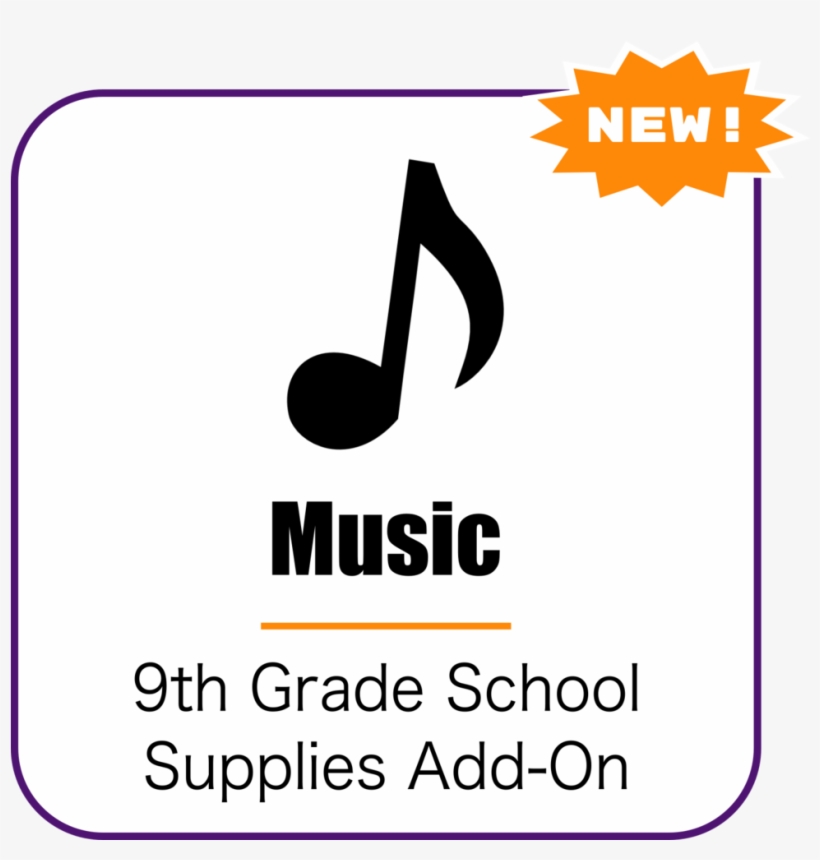 Music School Supplies Add-on - Graphic Design, transparent png #9652397