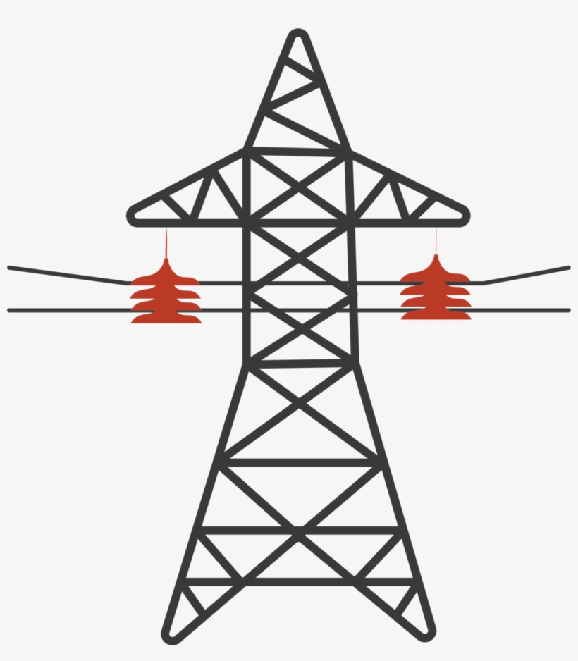 Transmission Tower - High Voltage Transmission Icon, transparent png #9652827