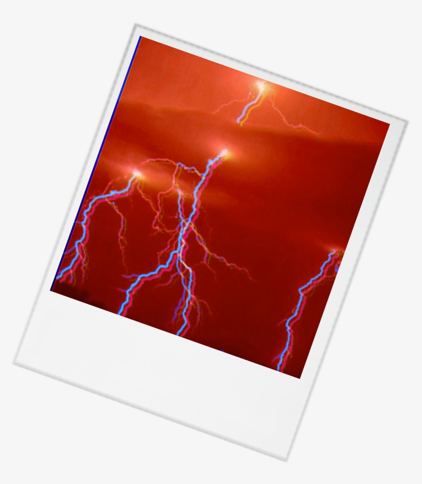 #red #aesthetic #glitch #lightning #tumblr - Lightning, transparent png #9654378