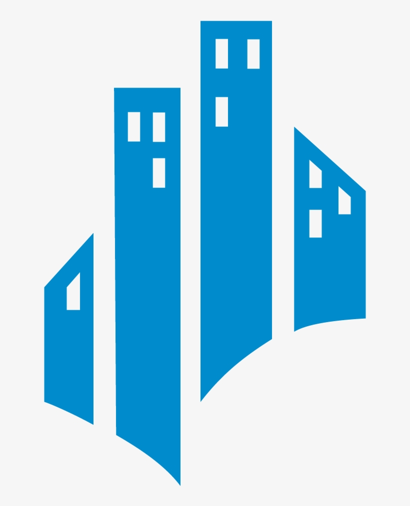 City Icon Bleu Edificio Para Logo Png Free Transparent Png