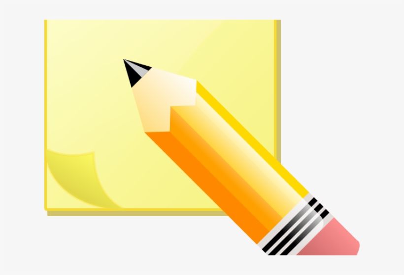 Note Clipart Pencil Icon - Write On Post It Clipart, transparent png #9654949