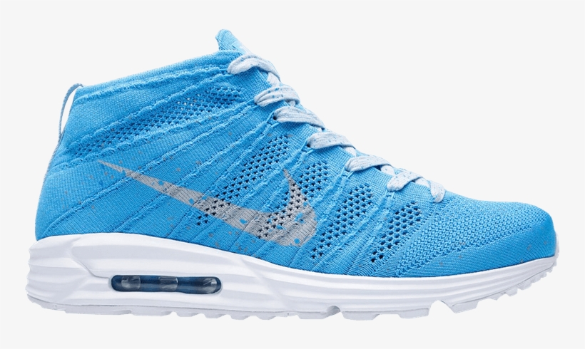 Nike Lunarmax Flyknit Chukka 'blue Glow' - Sneakers, transparent png #9655646