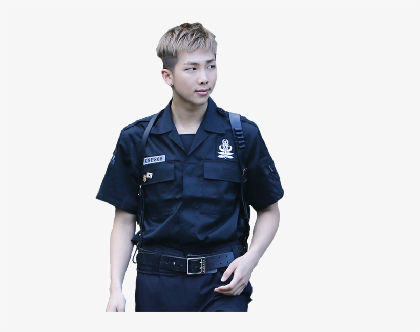 Bts Rapmon In Uniform - Police Bts Transparent, transparent png #9655729