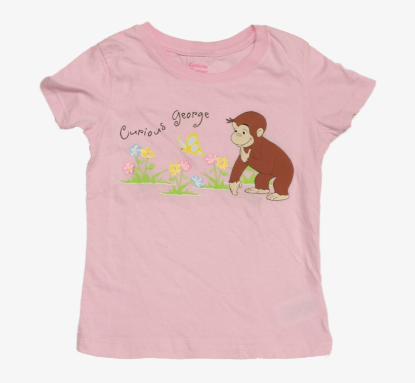 Curious George Youth T-shirt - Cartoon, transparent png #9656336