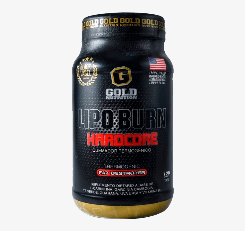 Lipo Black Burn Hardcore Gold Nutrition - Energy Shot, transparent png #9657627