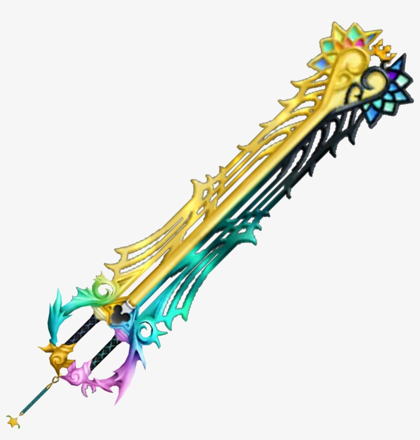 Combined Keyblade - Kingdom Hearts Combined Keyblade, transparent png #9657818