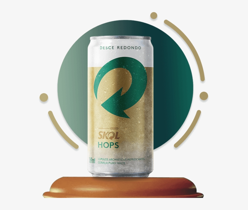 Cerveja Skol Hops 350ml - Cerveja Skol Hops 269ml, transparent png #9658612