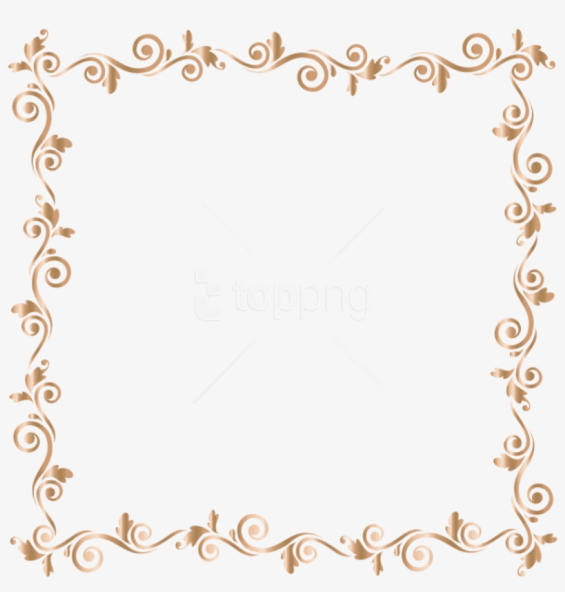 Border Frame Gold Png Free Images Toppng - Dog Bone Border Clip Art, transparent png #9658750