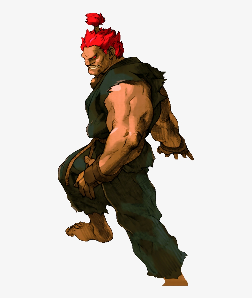 Akuma As He Appears In Marvel Vs Capcom 2 - Marvel Vs Capcom 2 Characters Art, transparent png #9659509