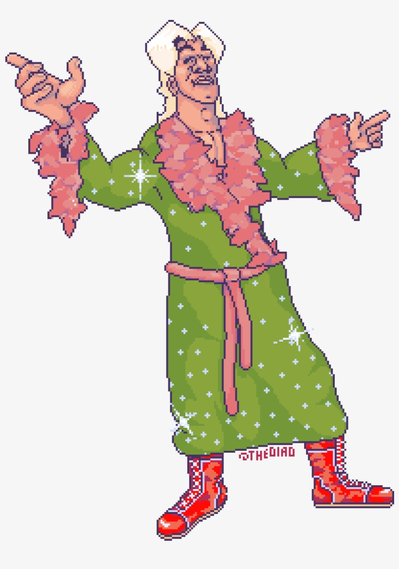 [oc] Ric Flair - Cartoon, transparent png #9659658