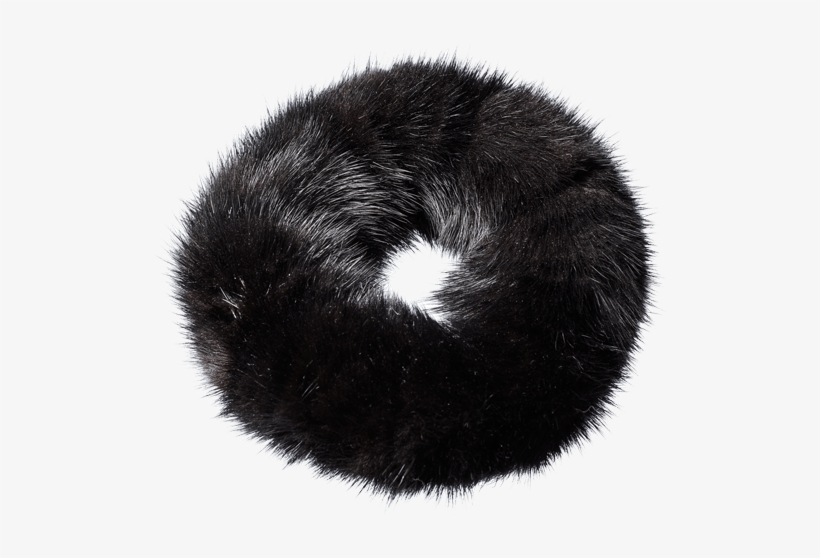 Scrunchie Black - Fur Clothing, transparent png #9659767