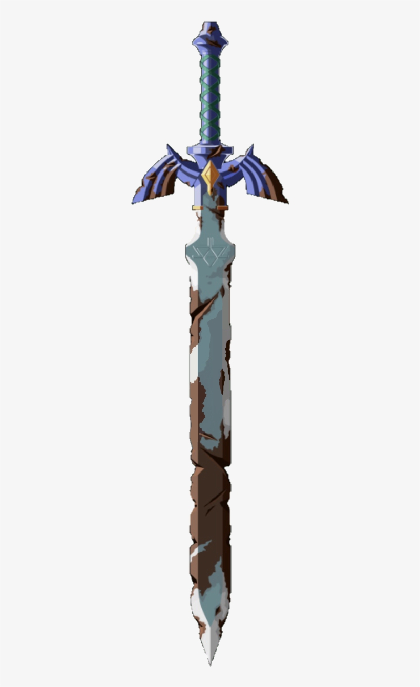 Here's The Full Rusted Master Sword From The Legend - Broken Master Sword Botw, transparent png #9660111