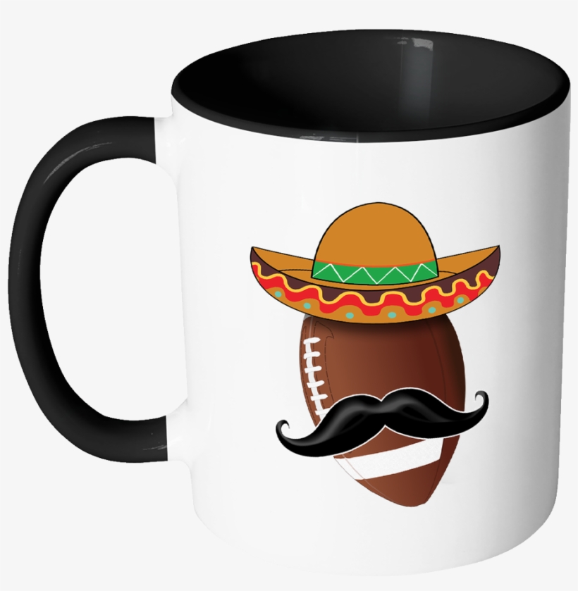 Funny Football Mustache Mexican Sports - Cunt Mug, transparent png #9660173