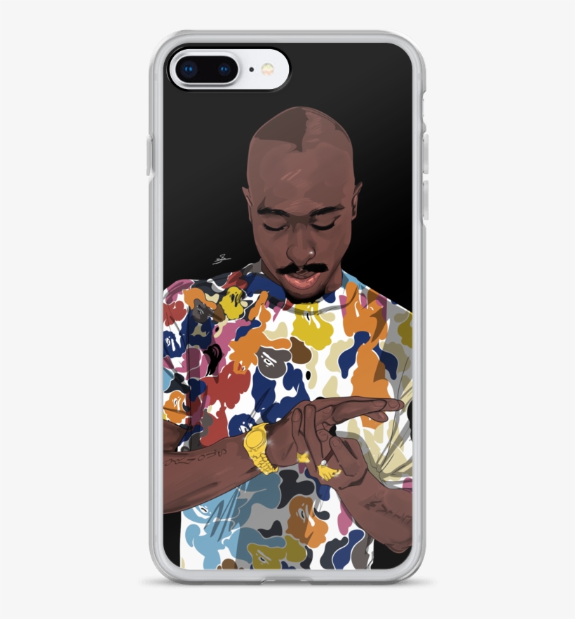 Tupac X Bape Phone Case - Iphone, transparent png #9660482