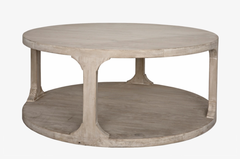 Gismo Round Coffee Table - Gray Wash Round Coffee Table, transparent png #9660870