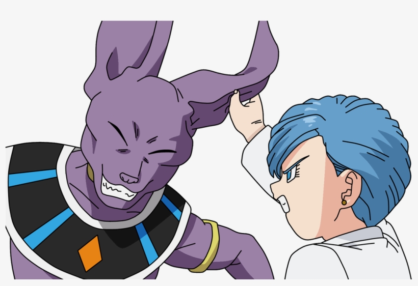 Dragonball Bulma Bills Beerus Lineart Farbig Wallpaperzero - Beerus Vs Bulma, transparent png #9661086