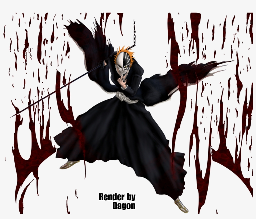 Render Ichigo Bankai Vizard - Bleach Ichigo Vizard Bankai, transparent png #9661406