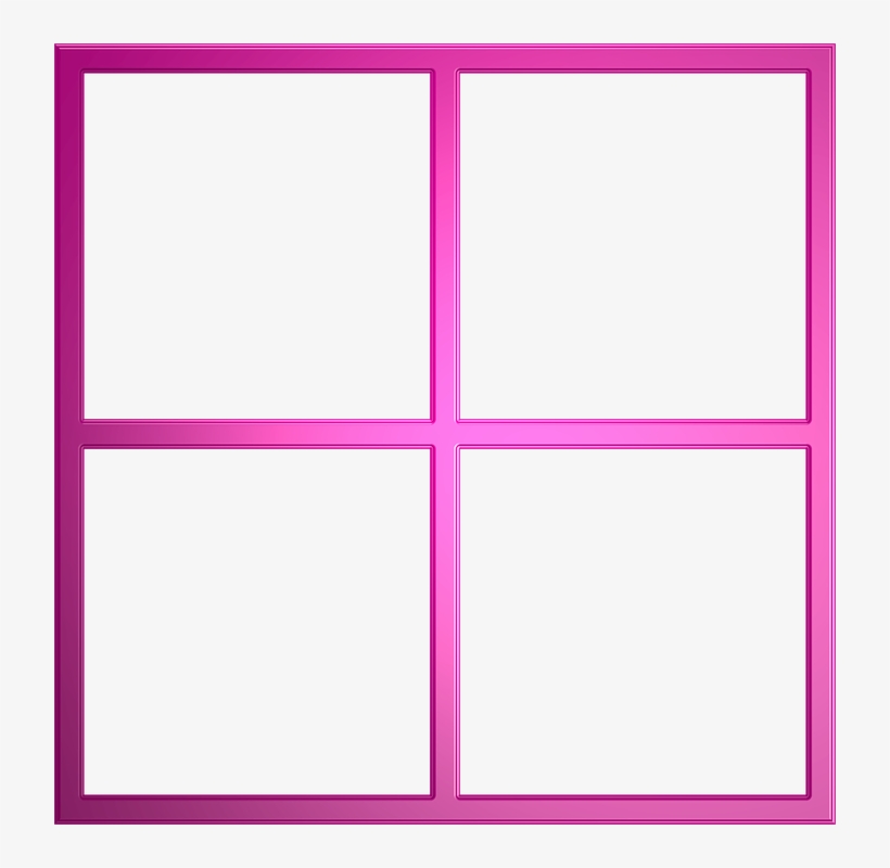 Pink Frame Border Png - Symmetry, transparent png #9661754