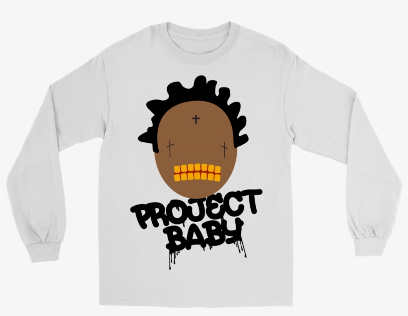 Kdkblk Kodak Black Project Baby Rap Long Sleeve - Long-sleeved T-shirt, transparent png #9661961