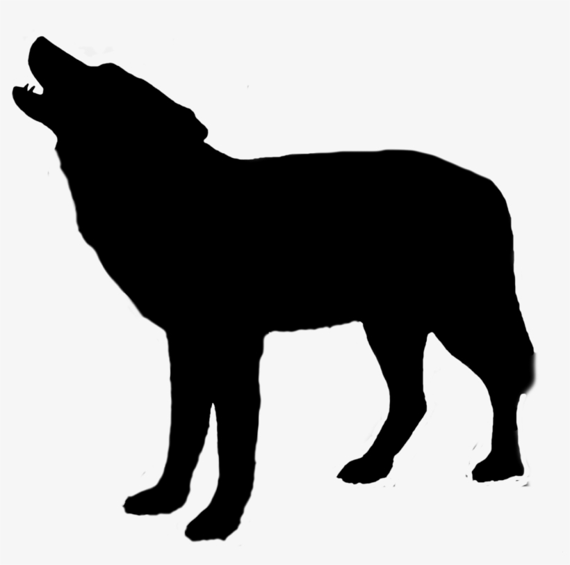 Wolf Silhouette - Pug Silhouette Clip Art, transparent png #9662148