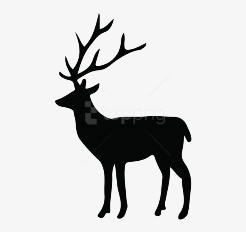 Free Png Deer Silhouette Png - Transparent Background Deer Clipart, transparent png #9662288