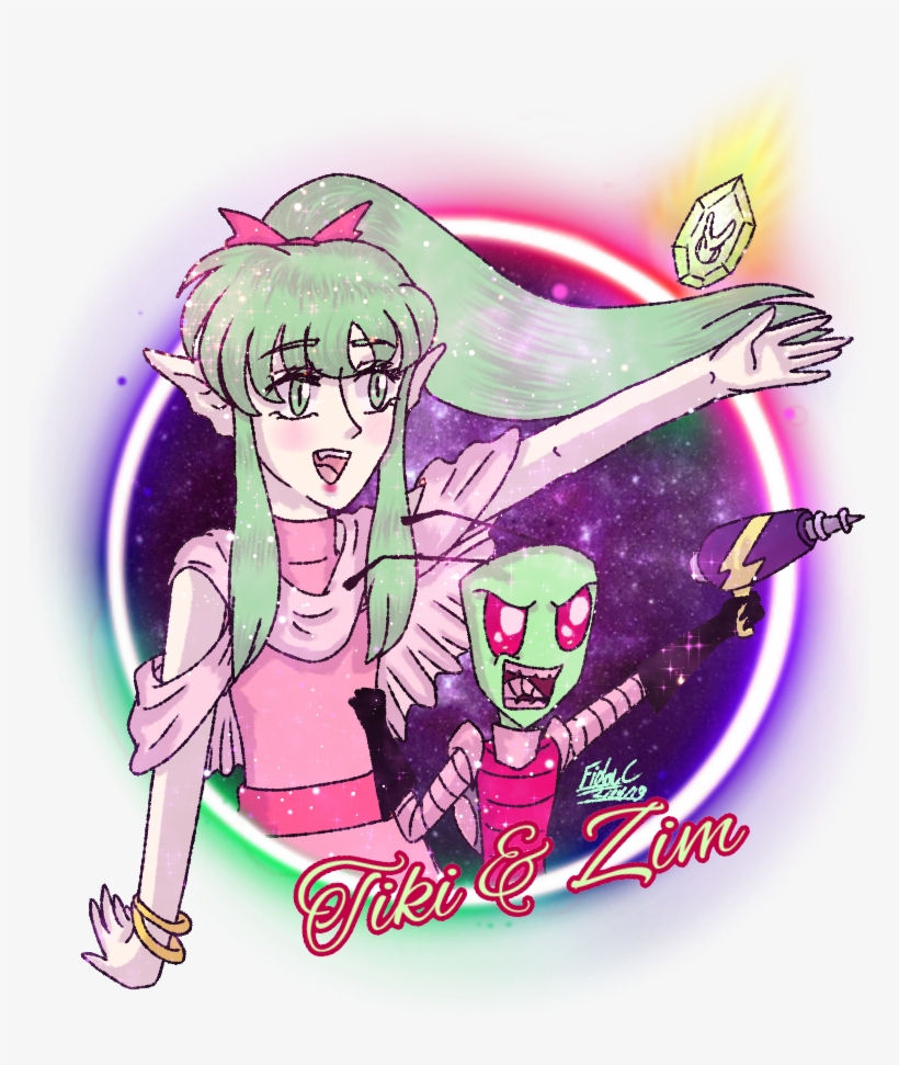 Fan Art Since They Have A Similar Colour Scheme, I - Cartoon, transparent png #9662674