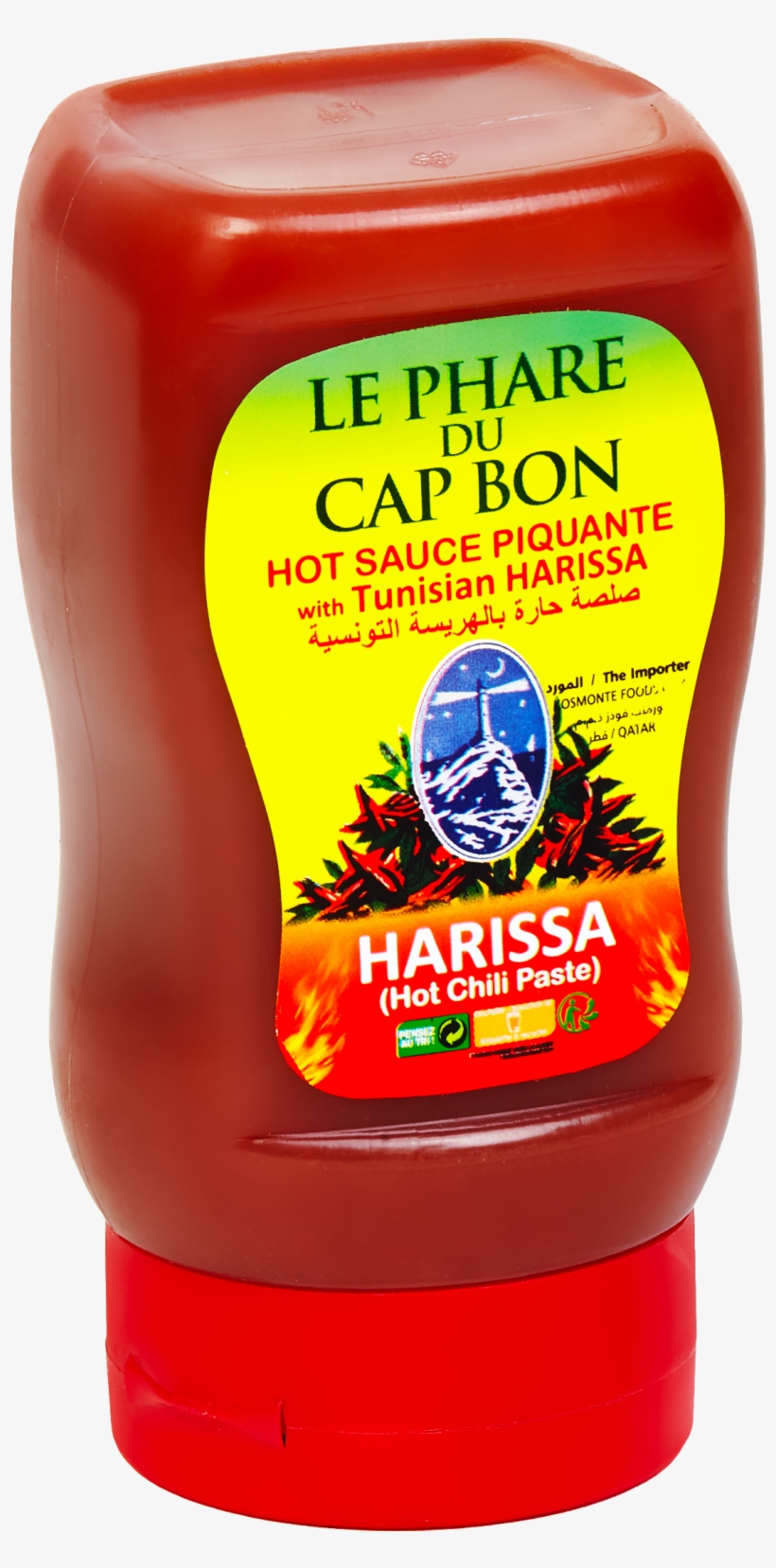 Hot Sauce With Harissa - Bottle, transparent png #9662795