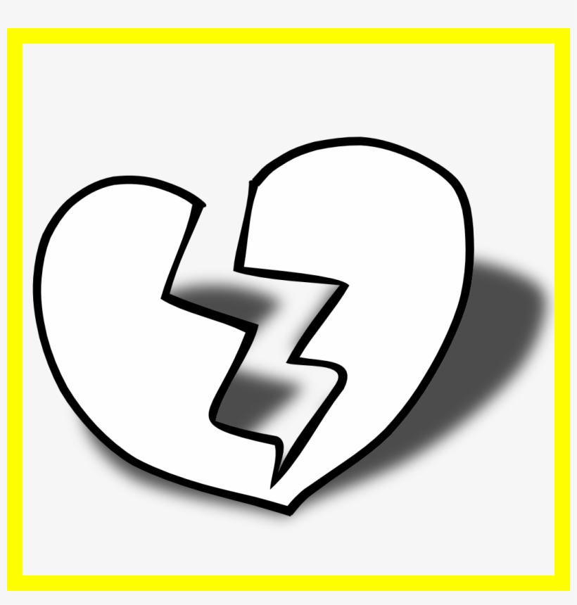 Broken Clipart Broken Hearted Girl - Broken Heart Black Png, transparent png #9663052