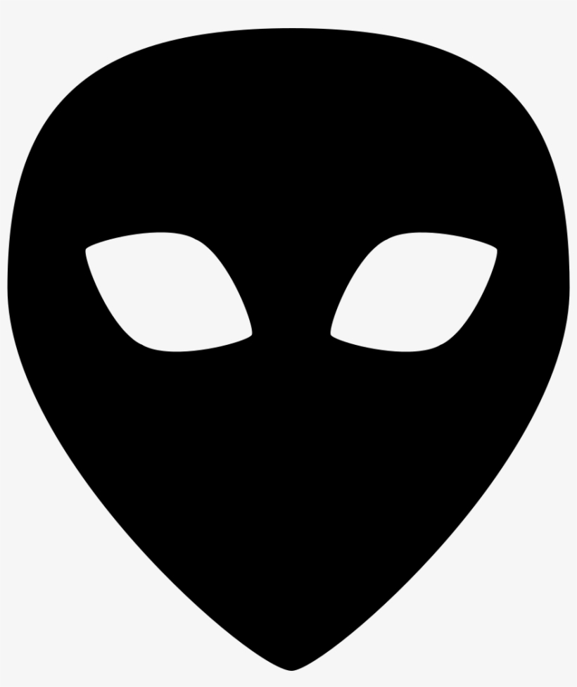 Alien Black Head Shape Comments - Alien Shape Head, transparent png #9663606