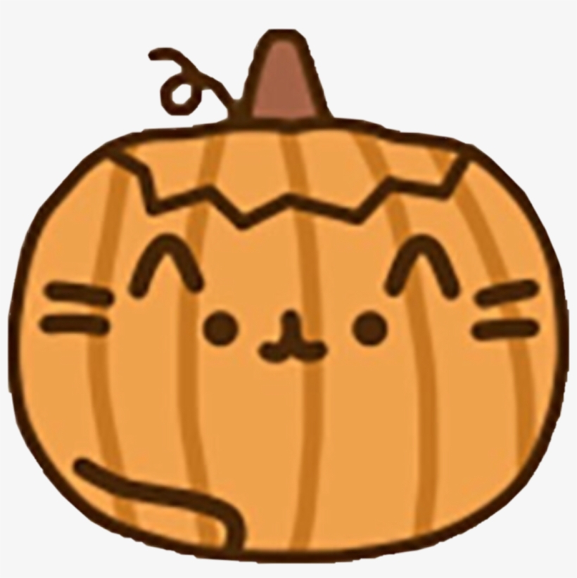 #pusheen #pumpkin #noedits #cute I Will Obviously Use - Pusheen The Cat Halloween, transparent png #9663940
