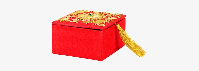 Red Square Shaped Zari Box - Box, transparent png #9664703