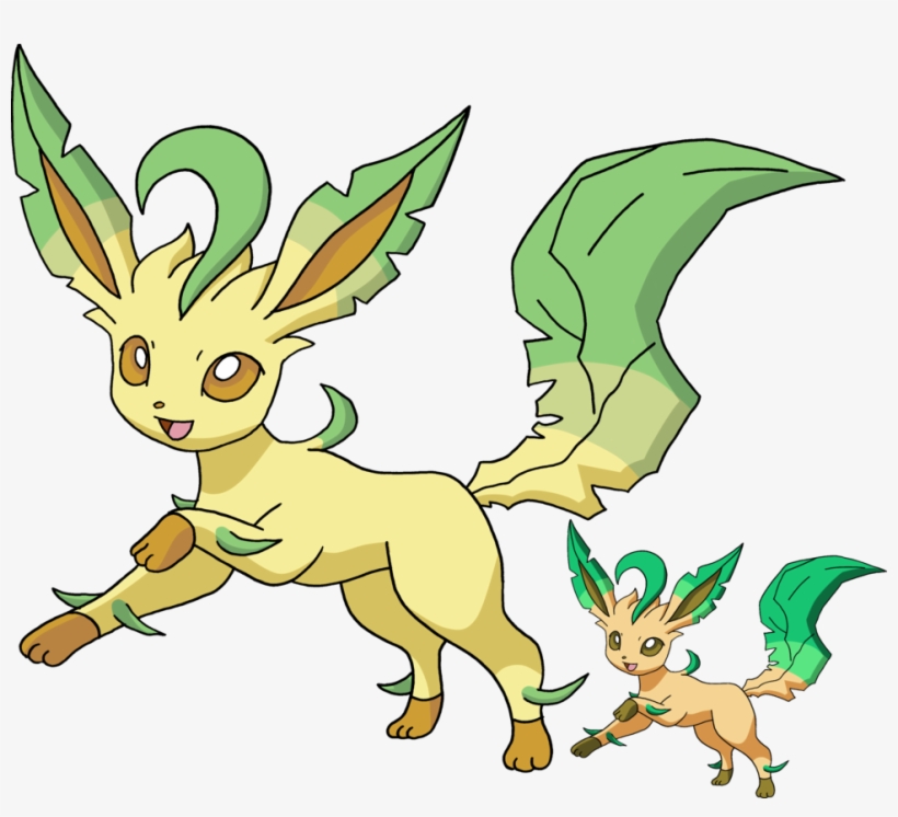 Png - Shiny Leafeon And Normal Leafeon, transparent png #9664704