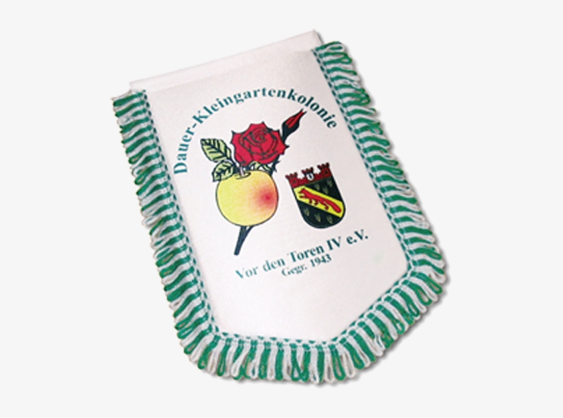 Car-banner Pentagon Pennant 13,0x15,0cm - Strawberry, transparent png #9664958