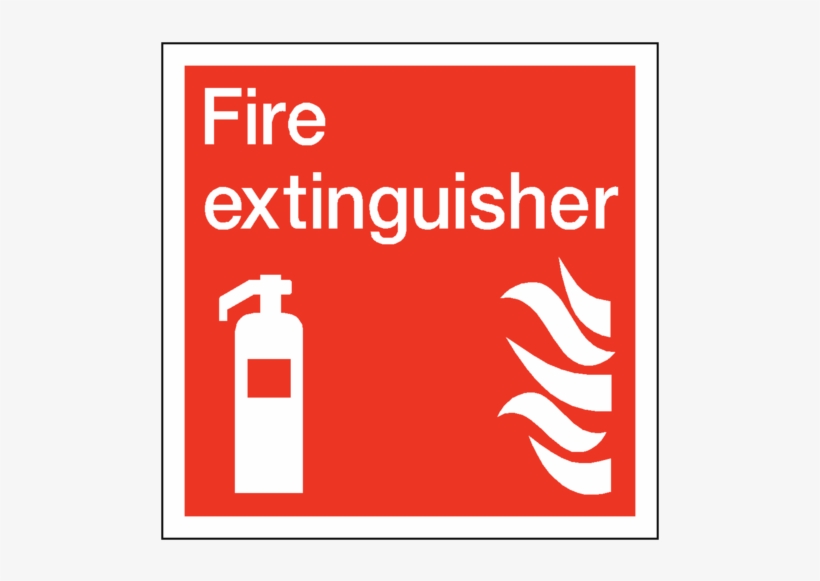 Fire Extinguisher Square Safety Sticker - Fire Door Keep Shut Sign, transparent png #9665119