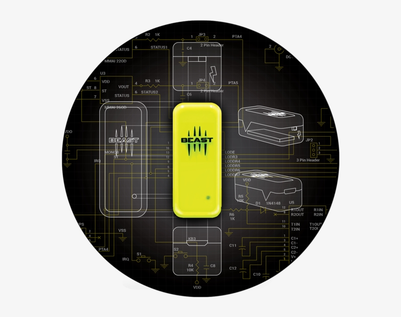 Additional Info, Integrated Magnet For Quick Connection - Beast Sensor, transparent png #9665224