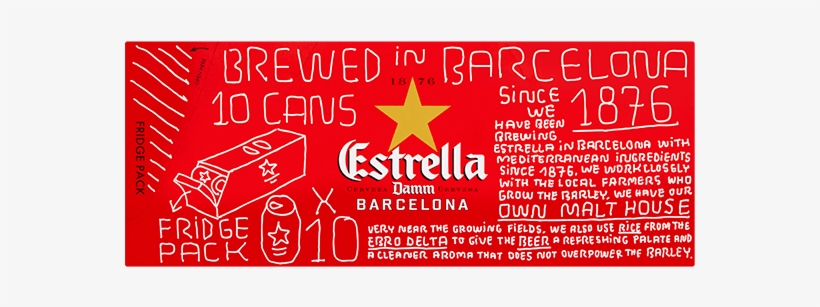 Estrella 10x330ml - Estrella Damm, transparent png #9665515