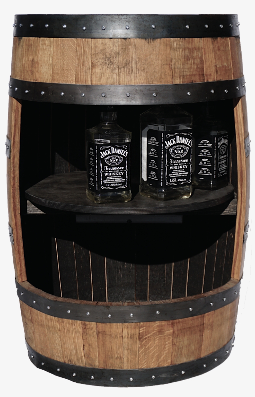 Jack Daniel's Liquor Cabinet - Plywood, transparent png #9666308