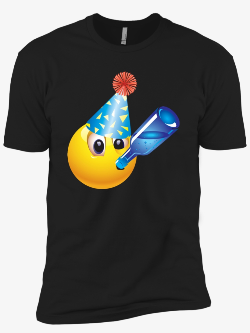 Merry Christmas And Happy New Year-funny Emoji T Shirt - Shirt, transparent png #9666517