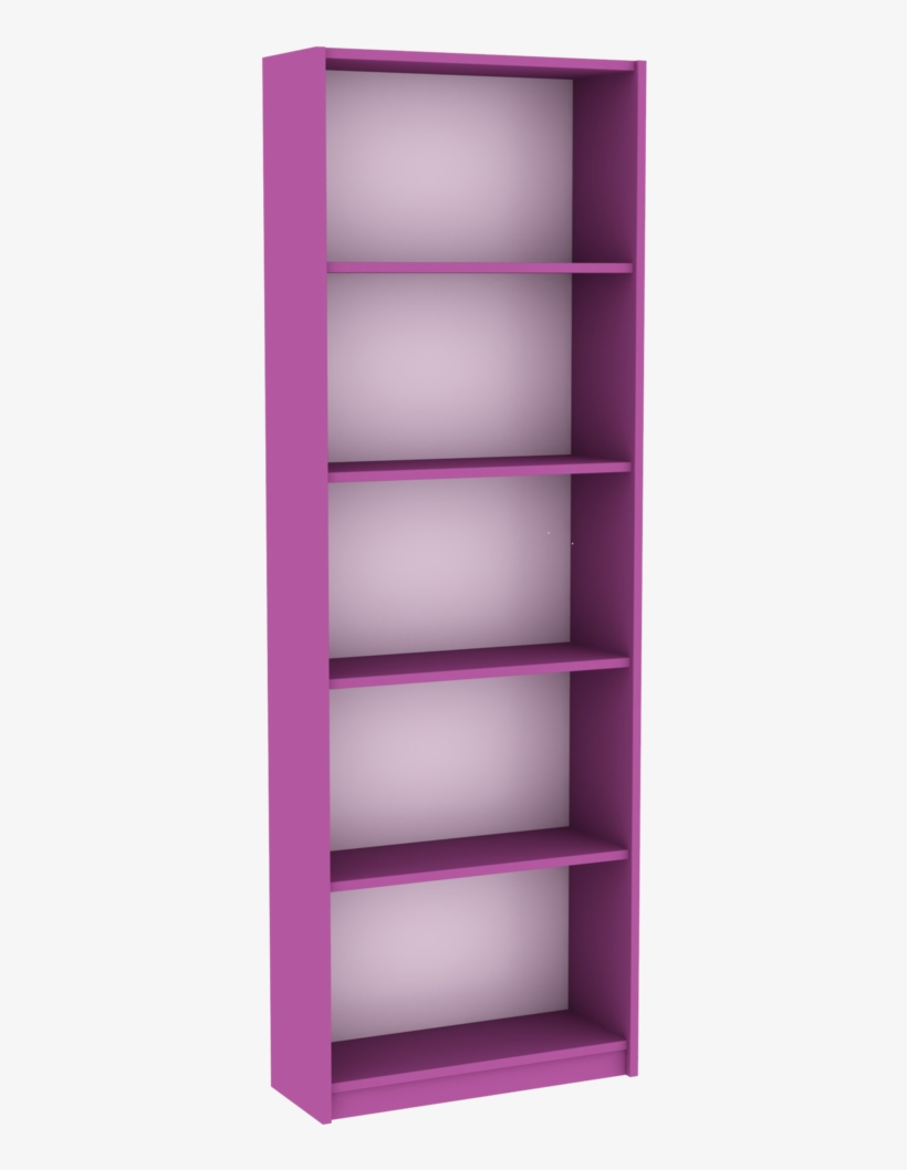 5 Tier Purple Bookcase/bookshelf - Bookcase, transparent png #9666718