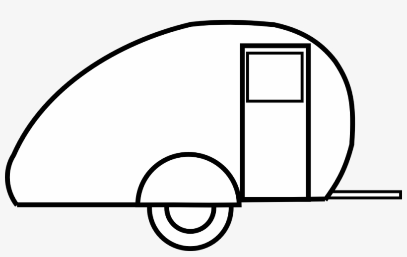 Vector Camper Black And White, transparent png #9666852