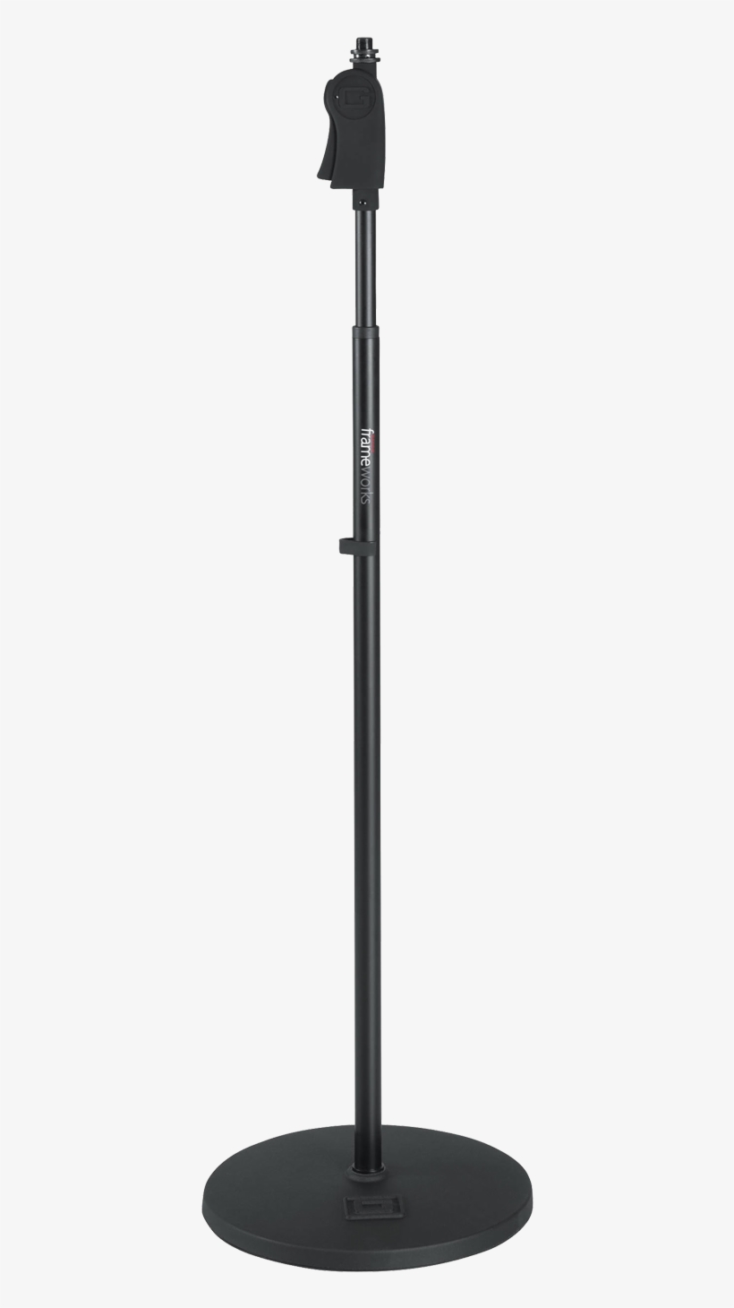 Pedestal Para Micrófono Con Base Redonda De 10" Gator - Microphone Stand With Round Base, transparent png #9667348