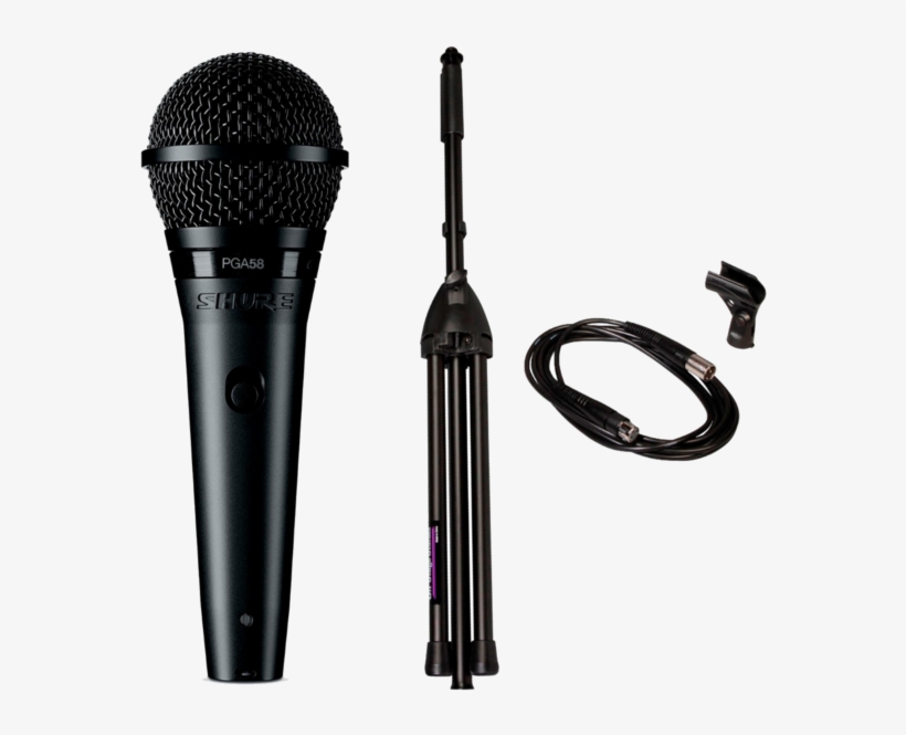 Microfono Shure Pga5858bts Bobina Movil Con Cable Y - Microphone Dj, transparent png #9667572