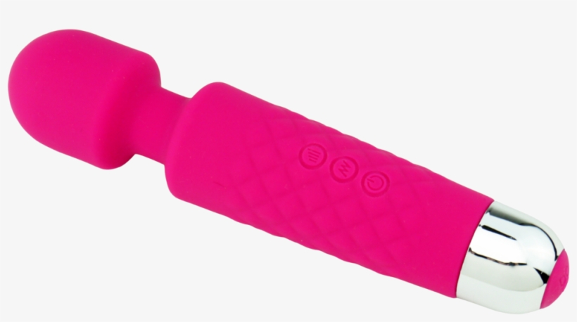 Pink Lady Silicone Magic Wand Massager - Pink Wand Vibrator, transparent png #9667635