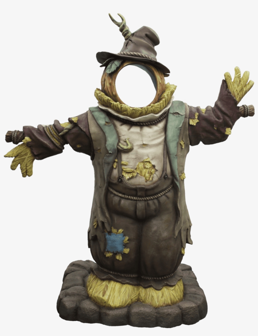 Scarecrow Photo Op Life Size Farmer Prop Decor Resin - Figurine, transparent png #9667747