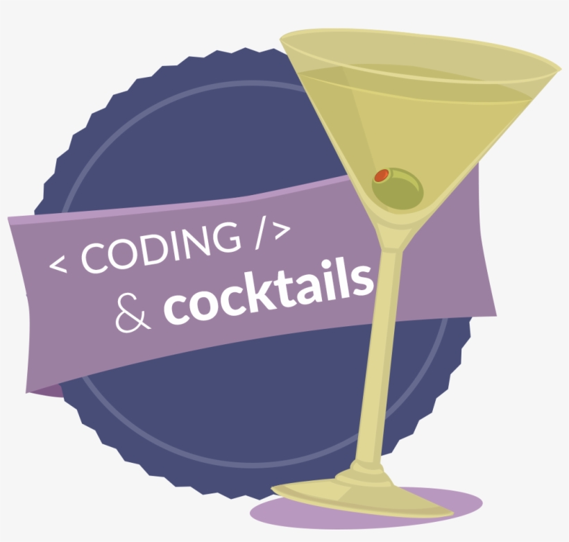 Coding & Cocktails - Martini Glass, transparent png #9668143