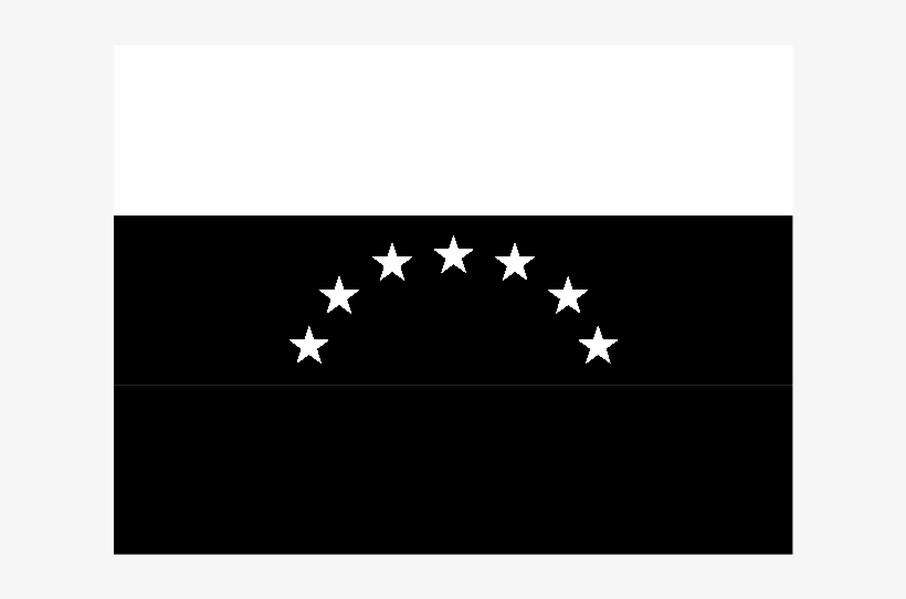 Flag Of Venezuela Logo Black And White - Flag, transparent png #9668254