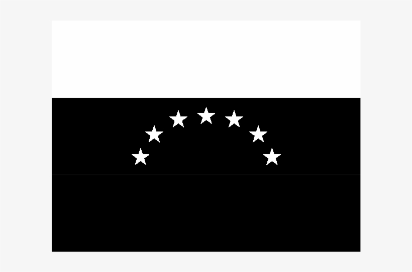 Flag Of Venezuela Logo Black And White - Flag, transparent png #9668254