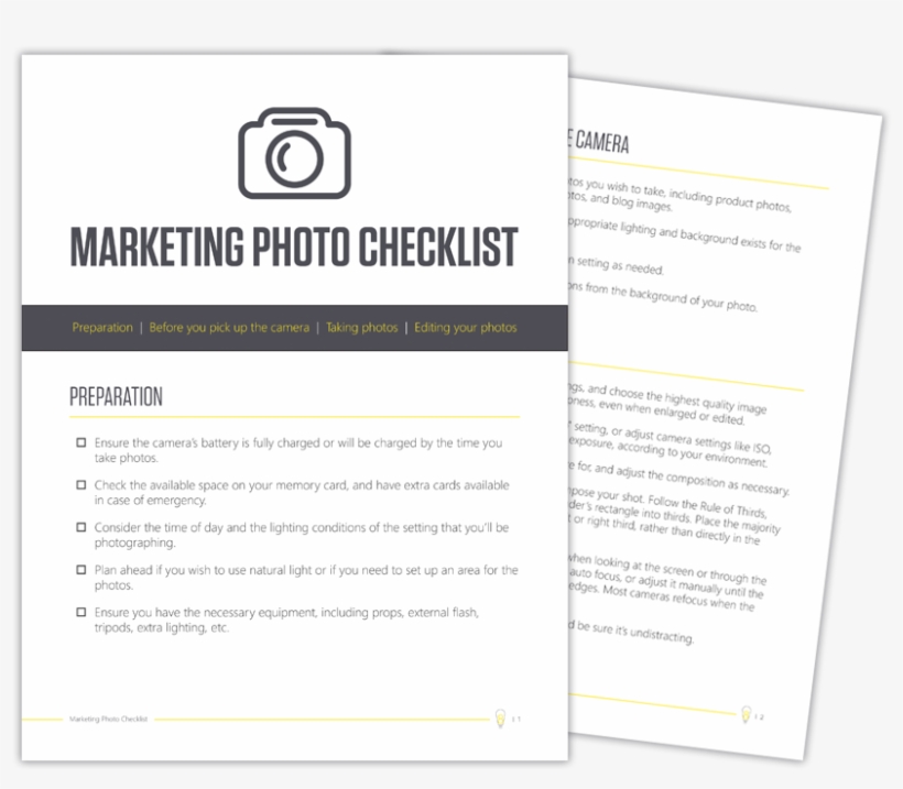 Marketing Photo Checklist - Commercial Roofing, transparent png #9668590