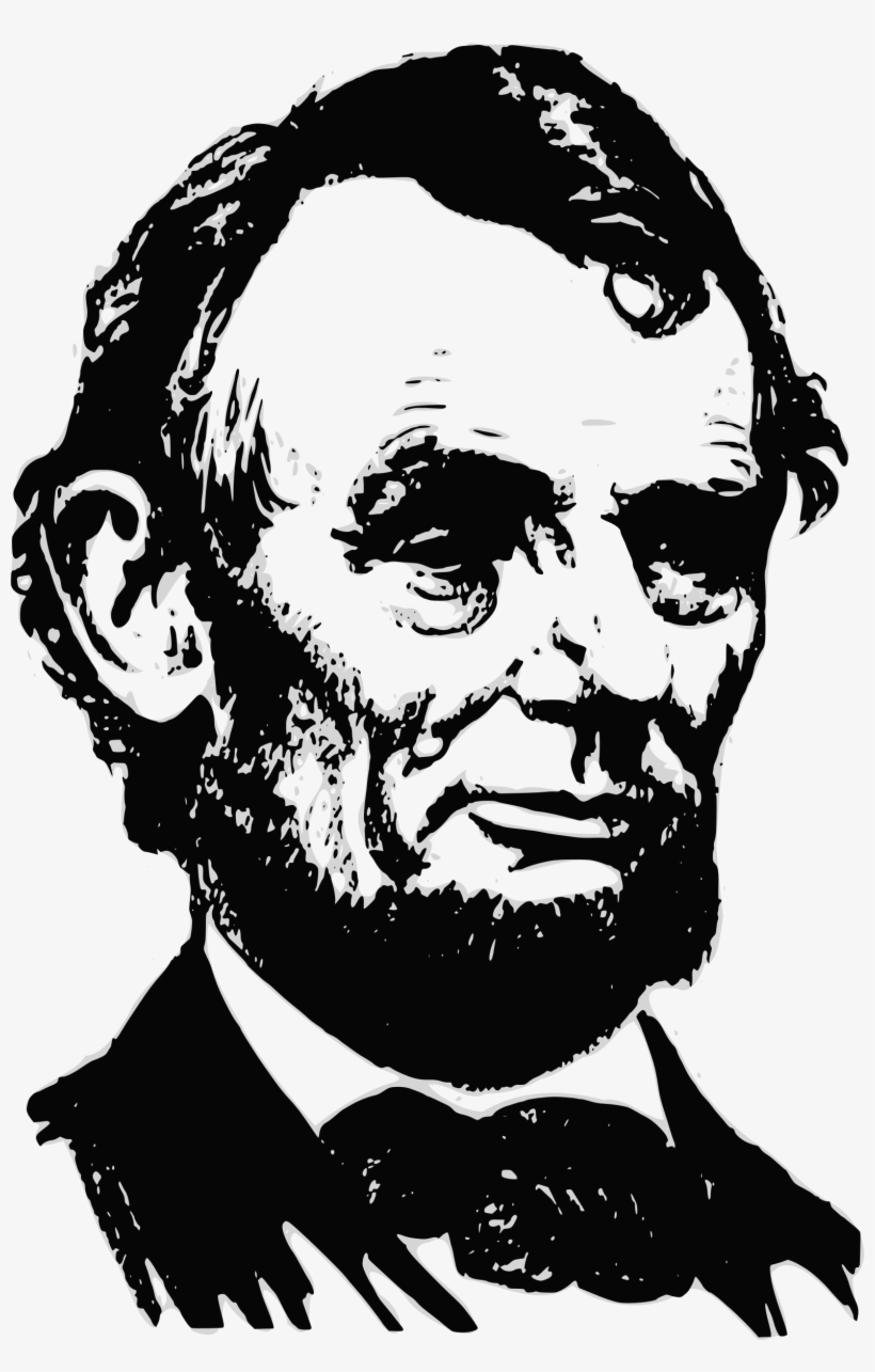 Clipart Abes Face Png Abe Face Shrunk - Abraham Lincoln Illustration, transparent png #9669309