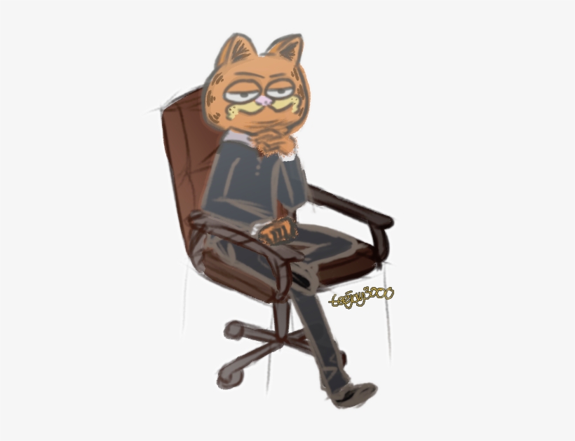 Contemporary Garfield - Office Chair, transparent png #9669573